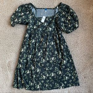 NWT Black Floral Old Navy Dress - Size Small